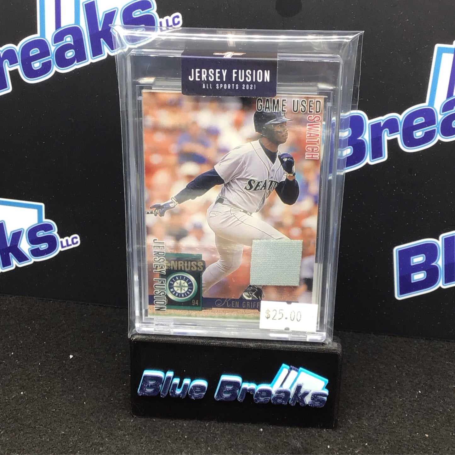 2021 Jersey Fusion Ken Griffey Jr Game Used Swatch #JF-KGJ94 Mariners