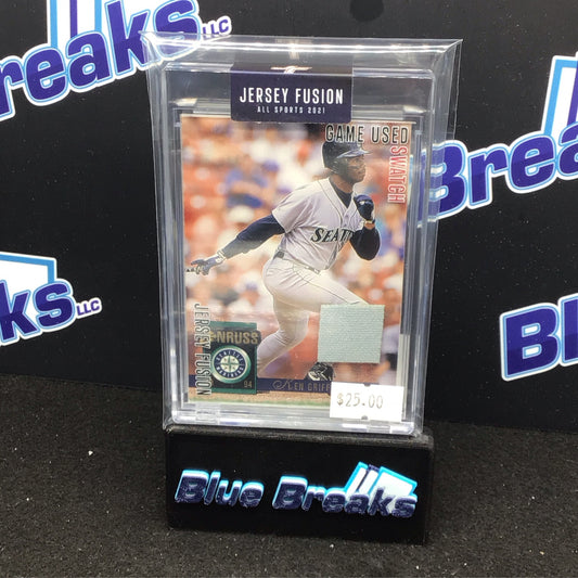 2021 Jersey Fusion Ken Griffey Jr Game Used Swatch #JF-KGJ94 Mariners