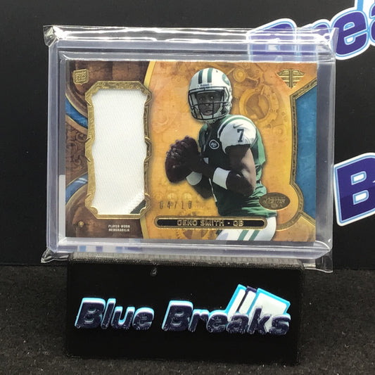 2013 Topps Triple Threads Jumbo Relic Geno Smith 04/10 RC #TTRHR-GS2 Jets