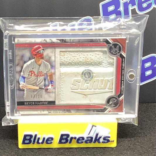 2022 Topps Museum Collection - Bryce Harper - 3/10 - Base Relic - Philadelphia Phillies