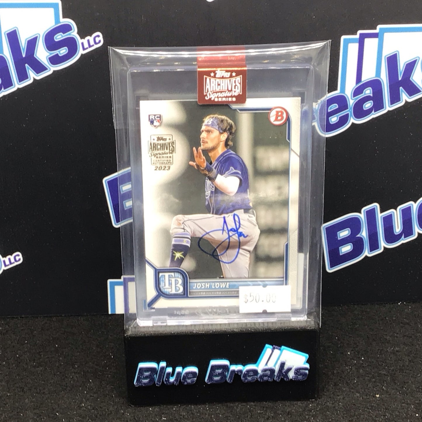 2023 Topps Archives Signature Series Josh Lowe auto 99/99 #33 Rays