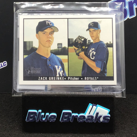 2003 Bowman Heritage Zack Greinke #164 Royals