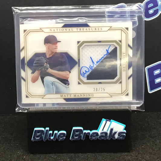 2021 Panini National Treasures - Matt Manning - Autograph - 20/25 - #SSS-MM