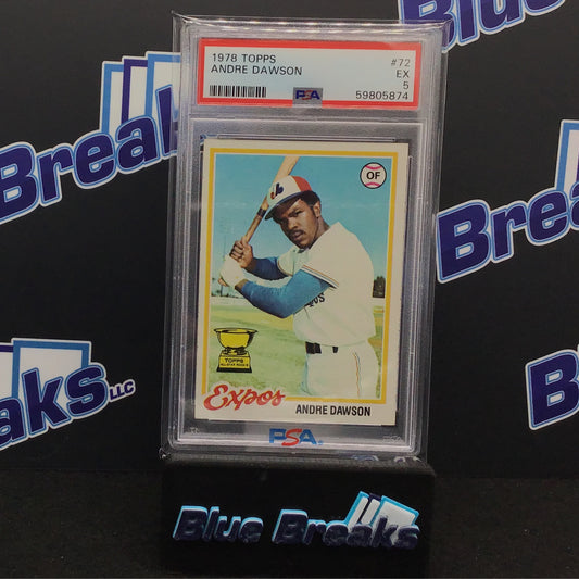 1978 Topps - Andre Dawson - #72 - PSA 5 - Expos - Nationals