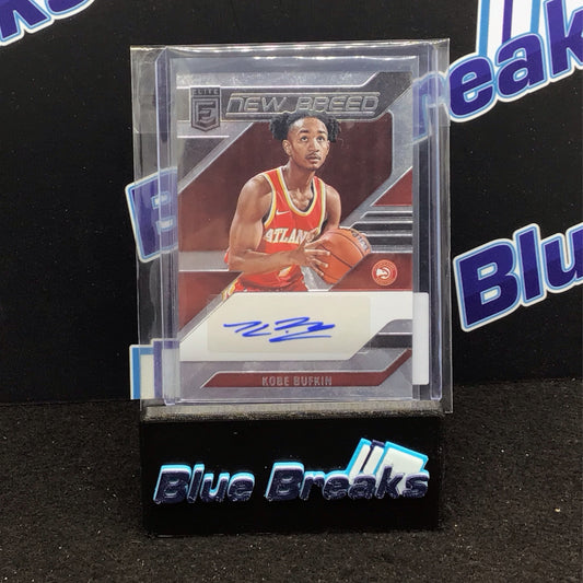 2023-24 Panini Donruss Elite New Breed Kobe Bufkin Auto #NB-KOB Hawks