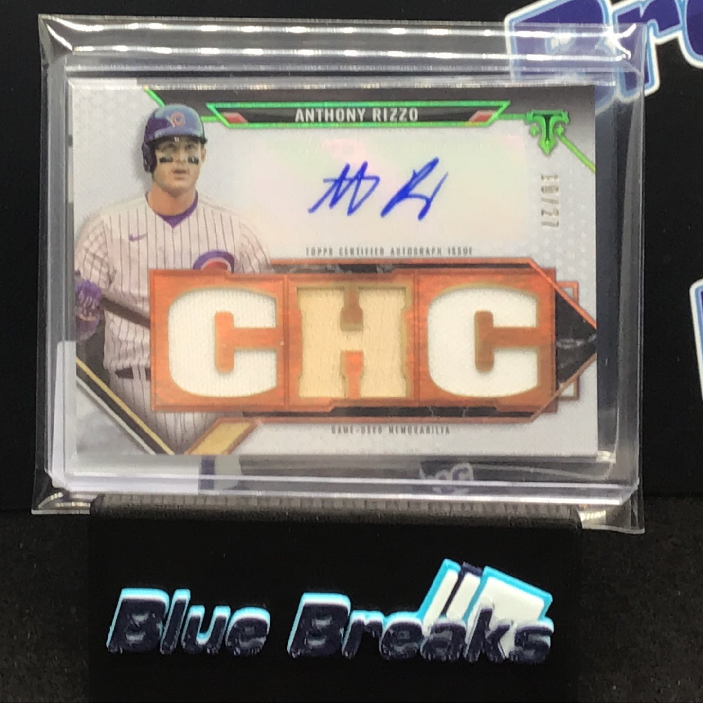 2021 Topps Triple Threads CHC Anthony Rizzo auto 10/27 #TTAR-AR2 Cubs