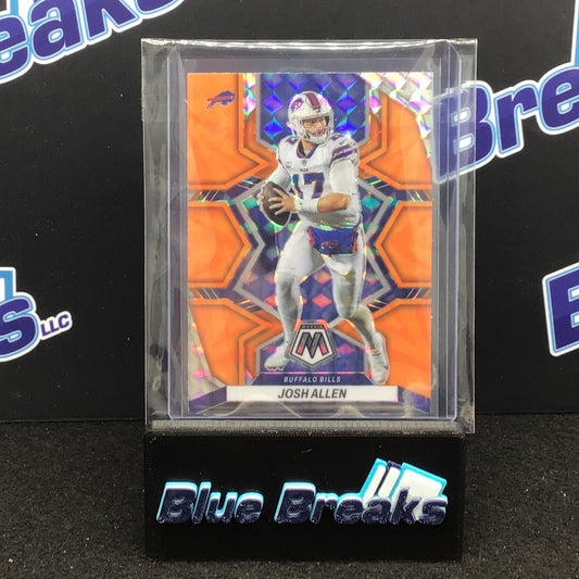 2022 - Panini Mosaic - Josh Allen - 20 - Buffalo Bills - Orange Reactive