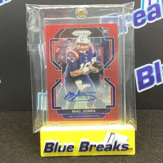 2021 Panini Prizm MAC JONES Red Shimmer AUTO 18/35 FOTL