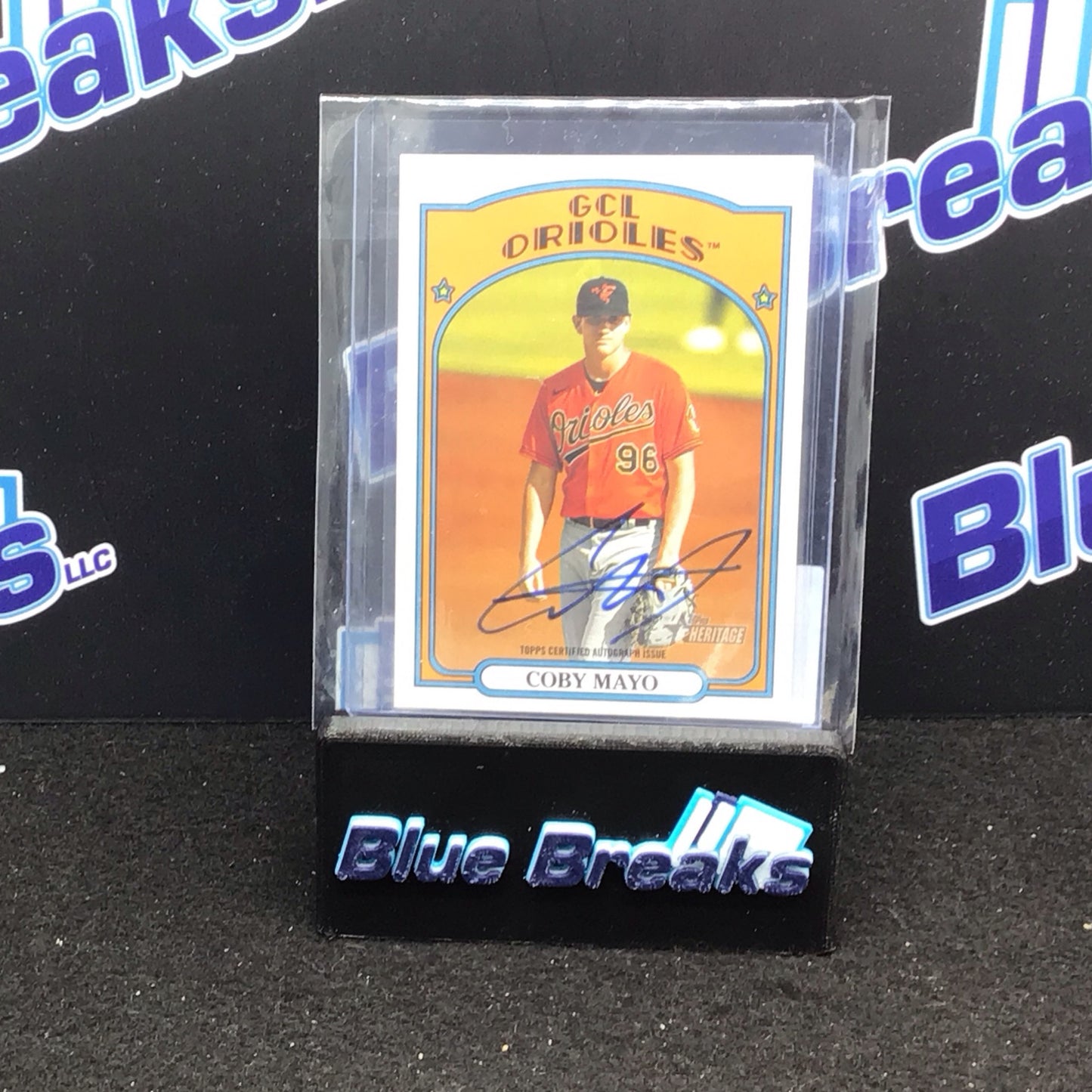 2021 Topps Heritage MiLB Coby Mayo auto #ROA-CM Orioles