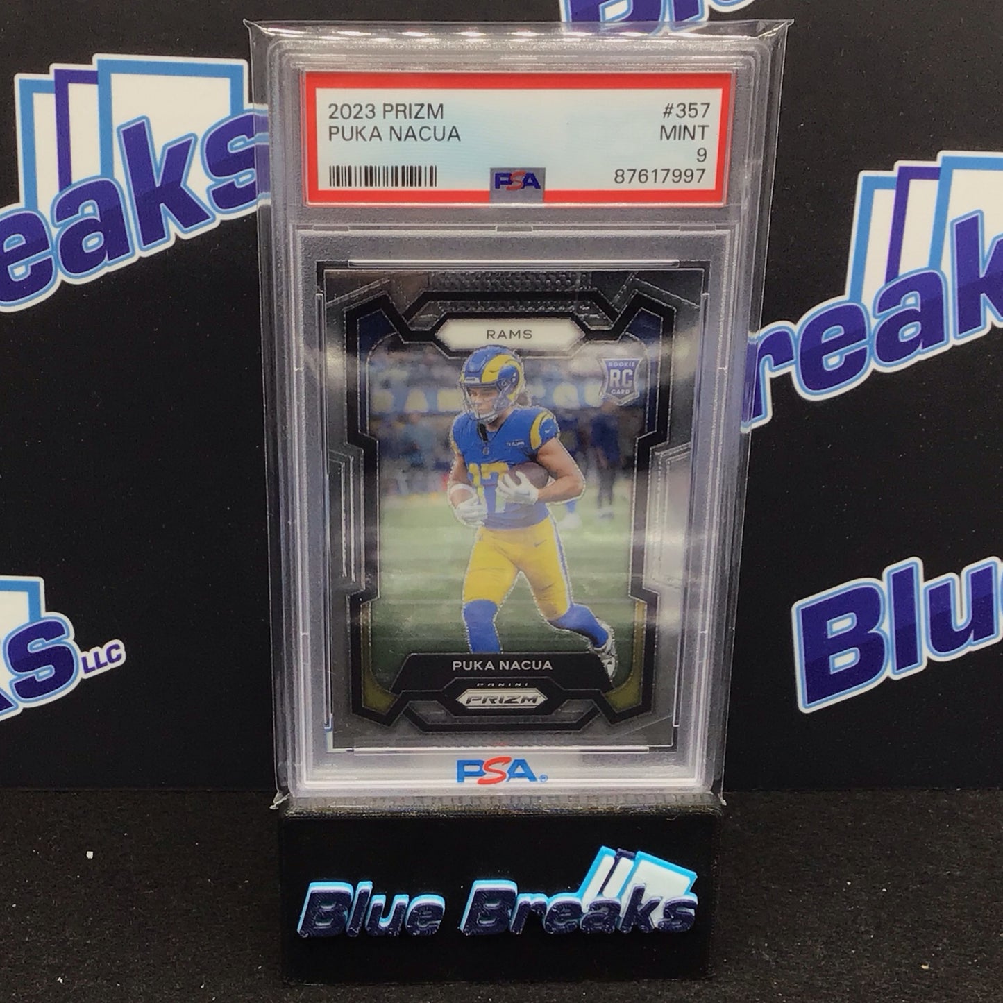2023 Panini Prizm Puka Nacua #357 PSA 9 Rams