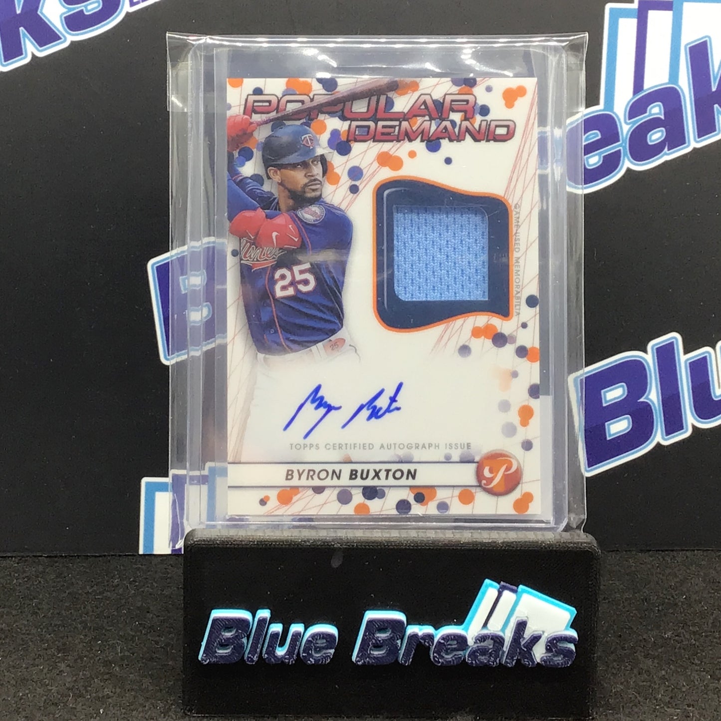 2023 Topps Pristine Popular Demand Byron Buxton auto relic 15/25 #DPAR-BB Twins
