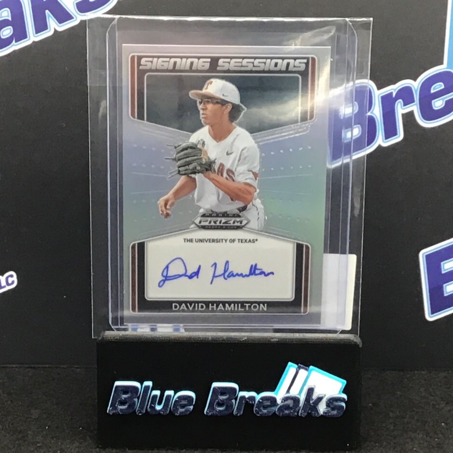 2022 Panini Prizm Draft Picks Signing Sessions David Hamilton auto #SS-DH Longhorns / Red Sox