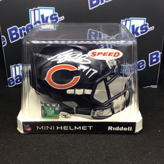 Mini Helment Bears Anthony Miller auto JSA COA
