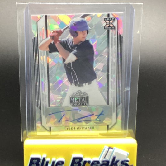 2021 Leaf Metal Draft Silver Tyler Whitaker BA-TW1
