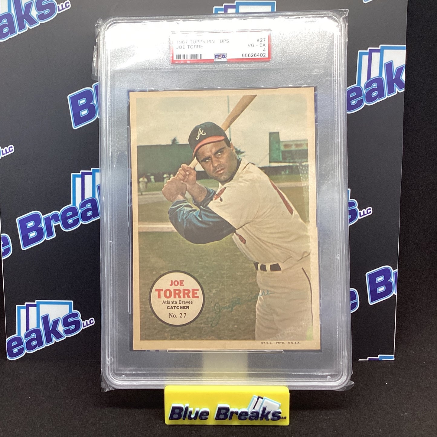1967 Topps Pin Ups - Joe torre PSA 4
