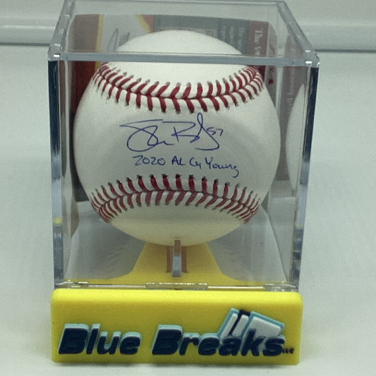 Shane Bieber Signed Baseball inscribed AL Cy Young