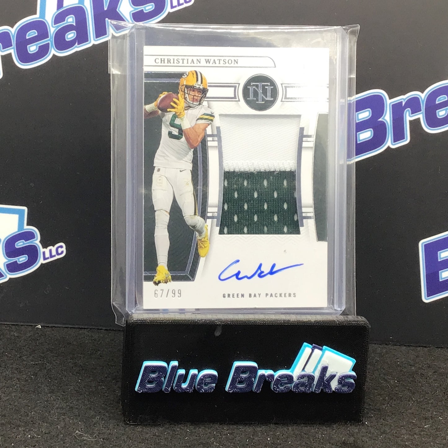 2022 Panini - National Treasures - Christian Watson - 67/99  - Green Bay Packers