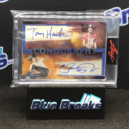 2023 Leaf Art of Sport Iconograpy Tony Hawk Shaun White auto 5/7 #I-23