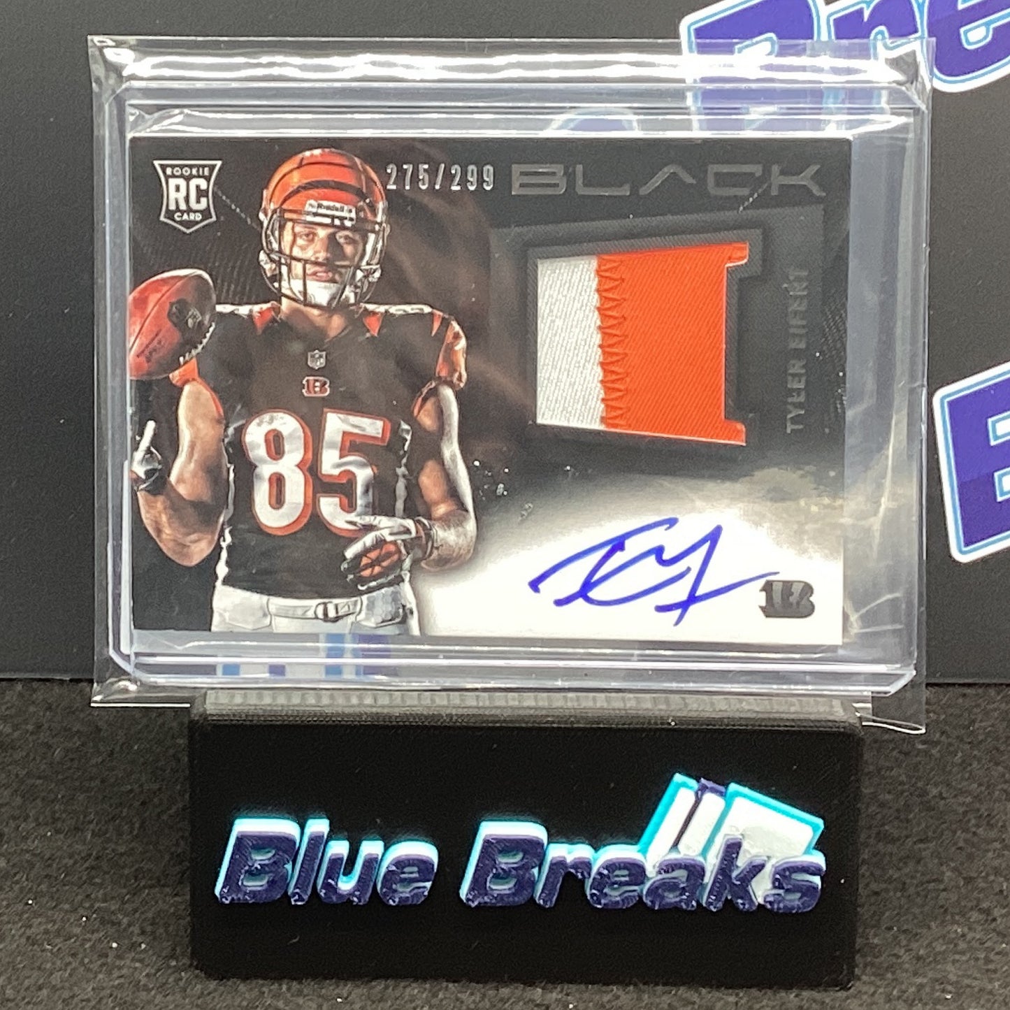 2013 Panini Black Tyler Eifert auto relic 275/299 RC #237 Bengals
