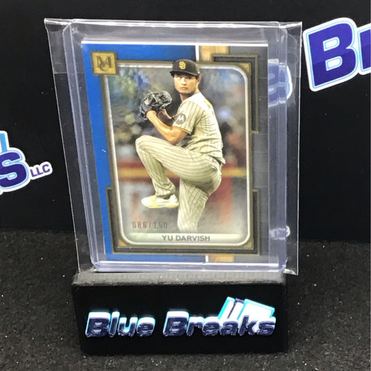 2023 Topps Museum Collection blue Yu Darvish 086/150 #32 Padres