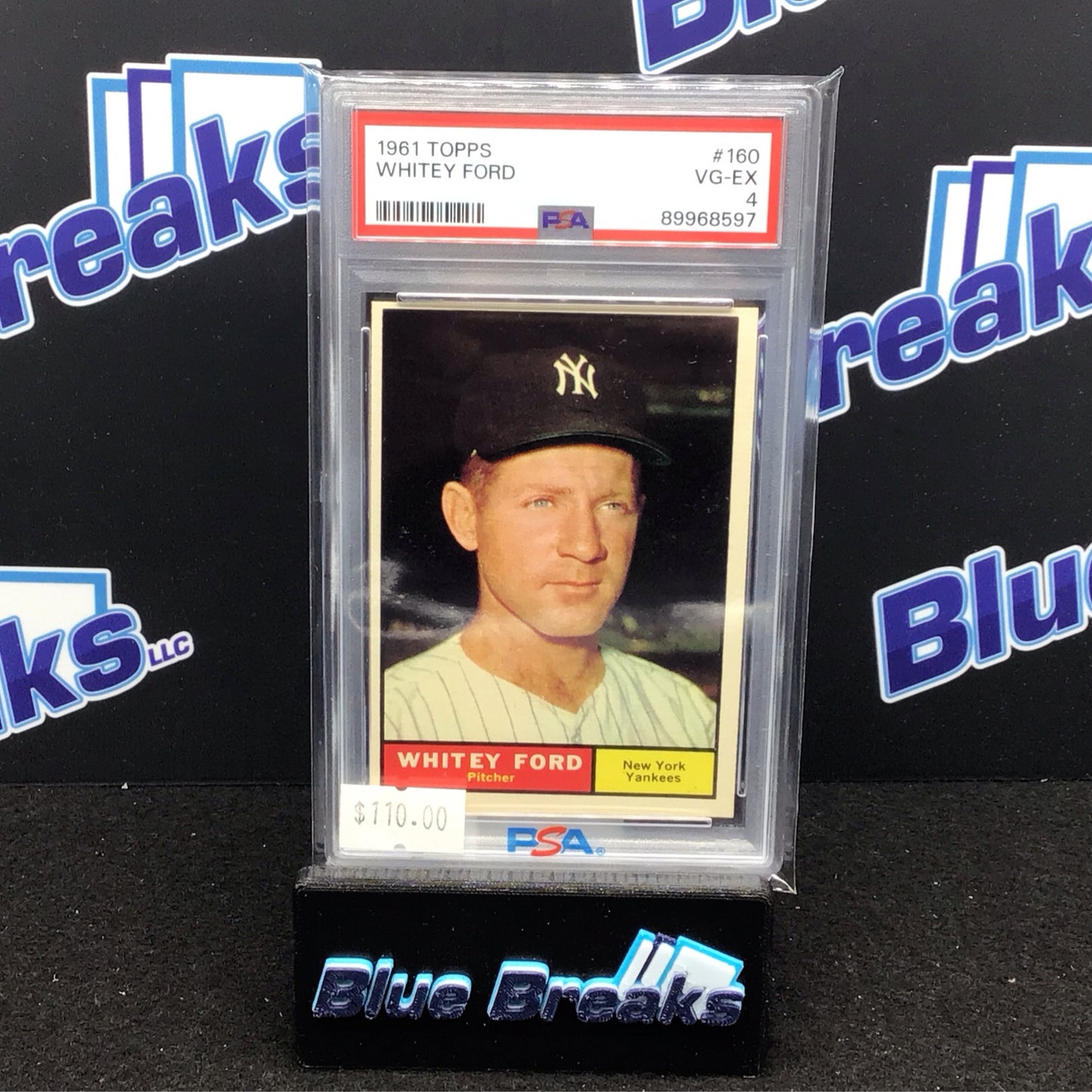 1961 Topps Whitey Ford #160 PSA 4 Yankees