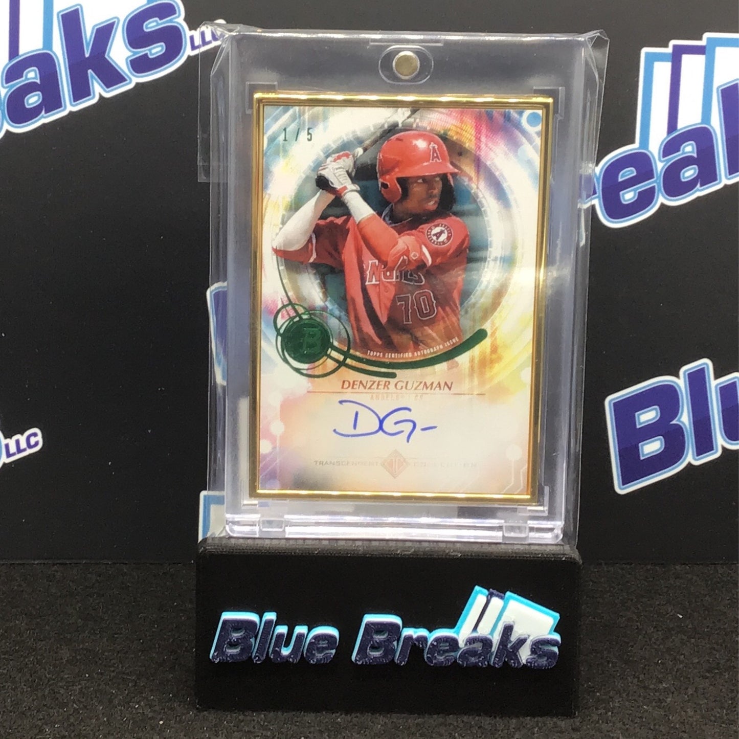 2022 Topps Bowman Transcendent Collection Denzer Guzman auto 1/5 #TCA-DG Angels