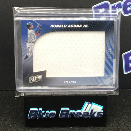 2019 Panini Cyber Ronald Acuna Jr relic 17/50 #RA Braves