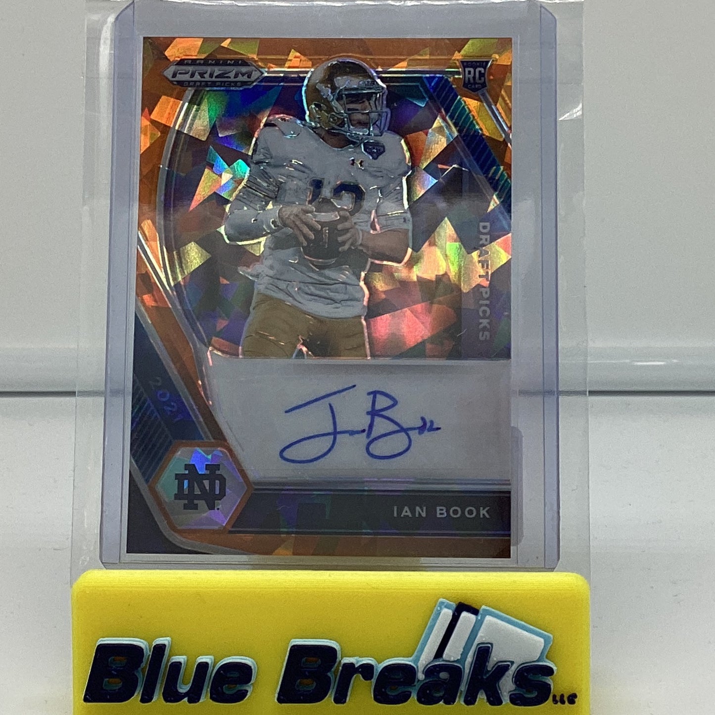 2021 Panini Prizm orange cracked ice Ian Book auto #DPA-IBO