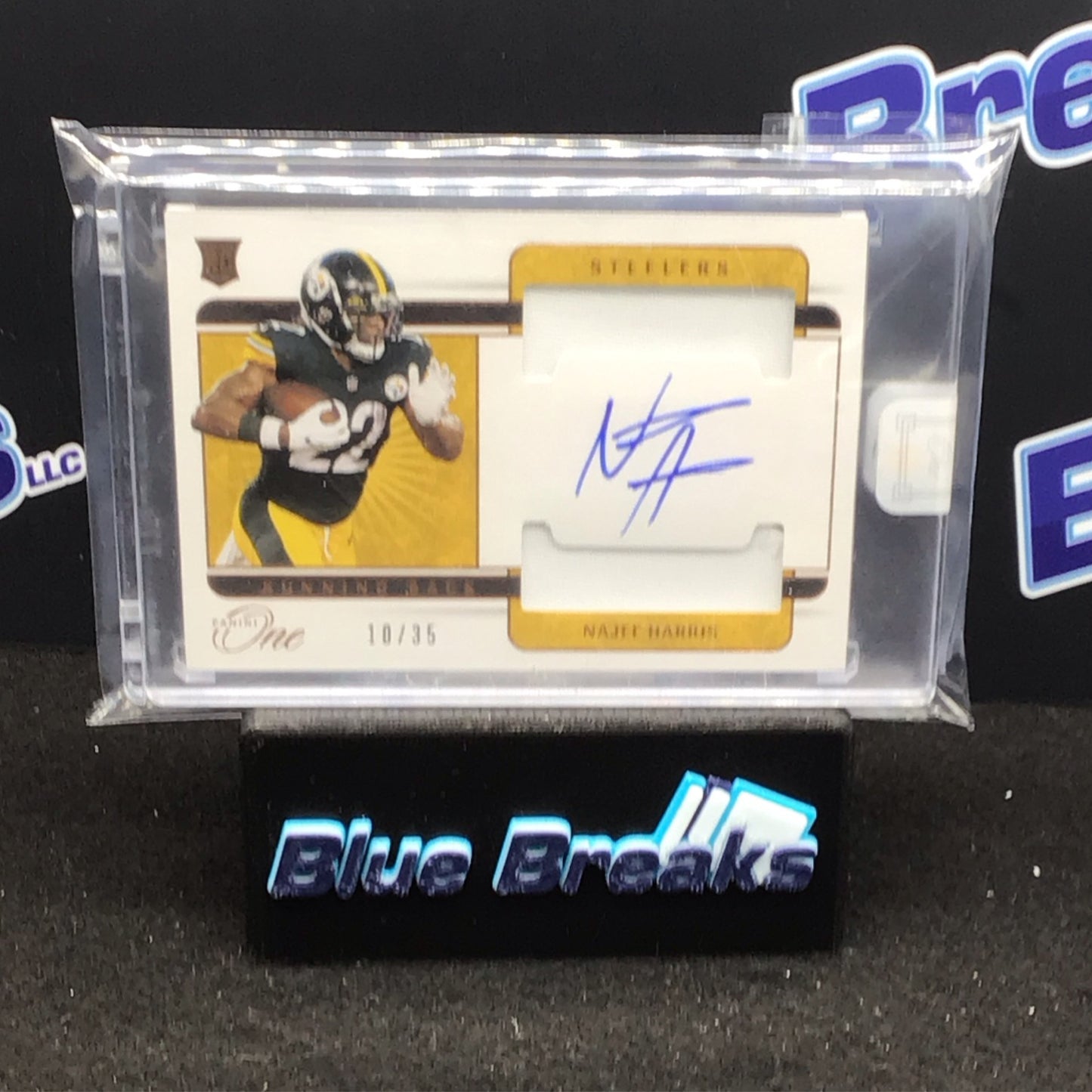 2021 Panini One Najee Harris relic auto 10/35 RC #41 Steelers