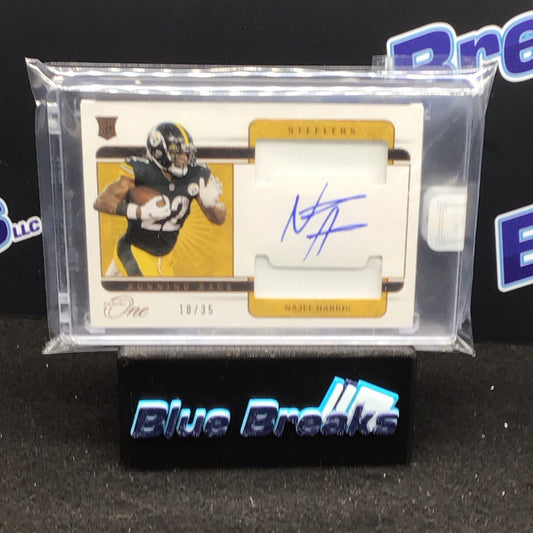 2021 Panini One Najee Harris relic auto 10/35 RC #41 Steelers
