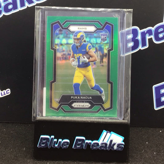 2023 Panini Prizm green Puka Nacua #357 Rams