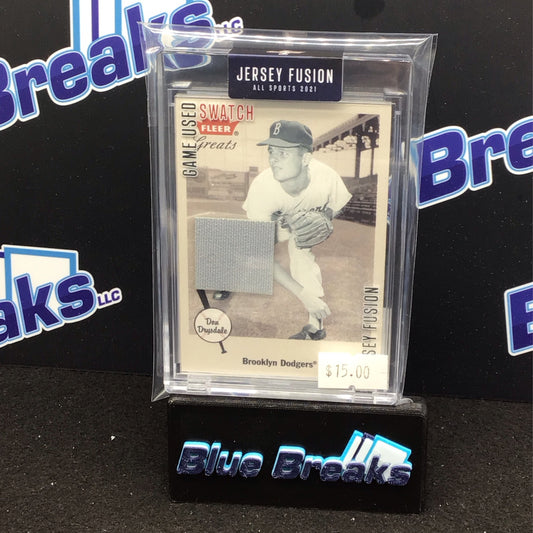 2021 Jersey Fusion Don Drysdale Game Used Swatch #JF-DD90 Dodgers
