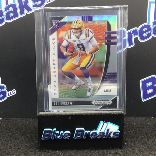 2020 Panini Prizm Draft Picks Joe Burrow RC #105 LSU/Bengals
