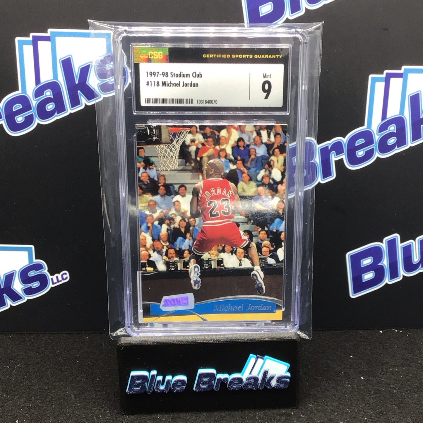 1997-98 Stadium Club Michael Jordan #118 Bulls CSG 9