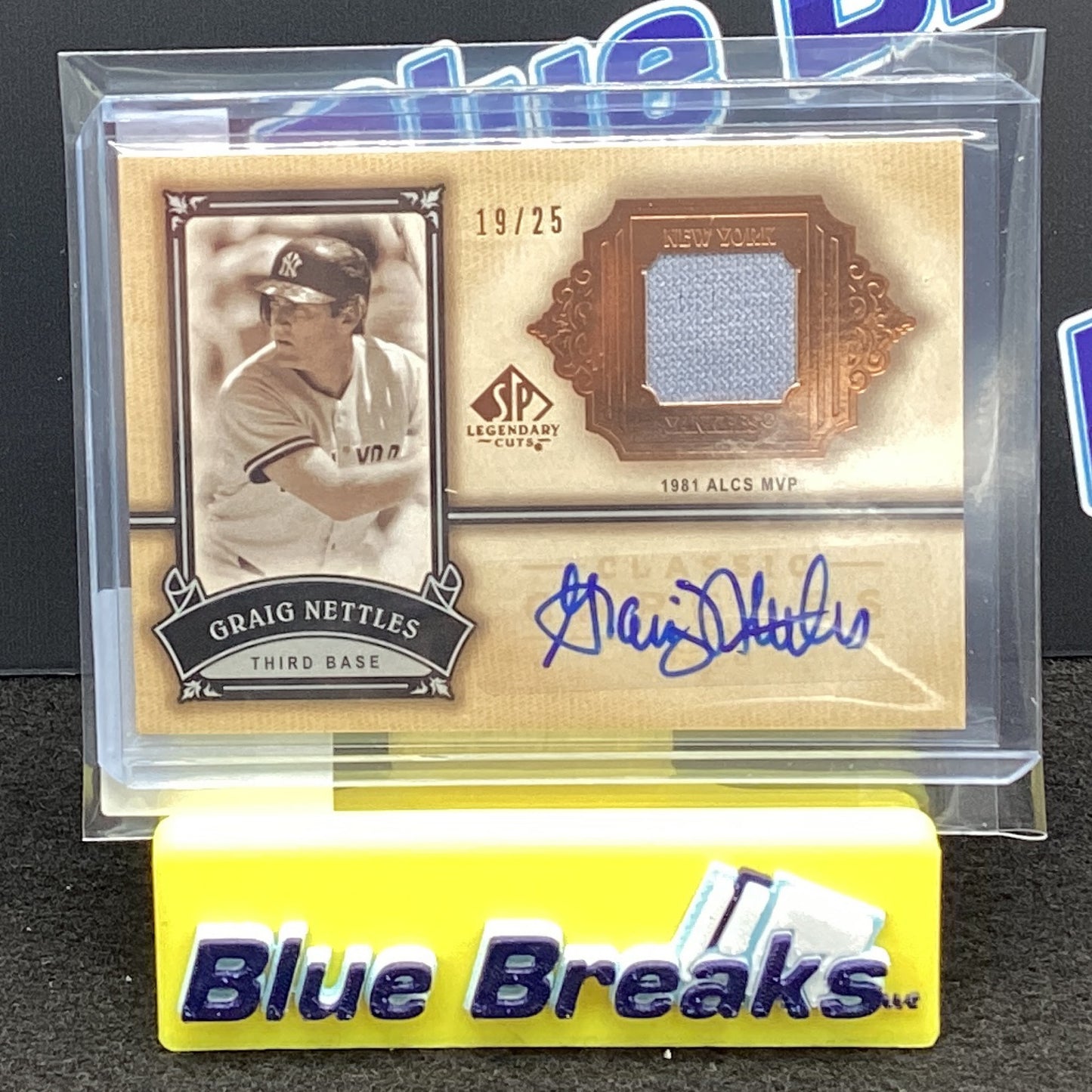 2005 Upper Deck Legendary Cuts Craig Nettles auto relic 19/25 CC-GN