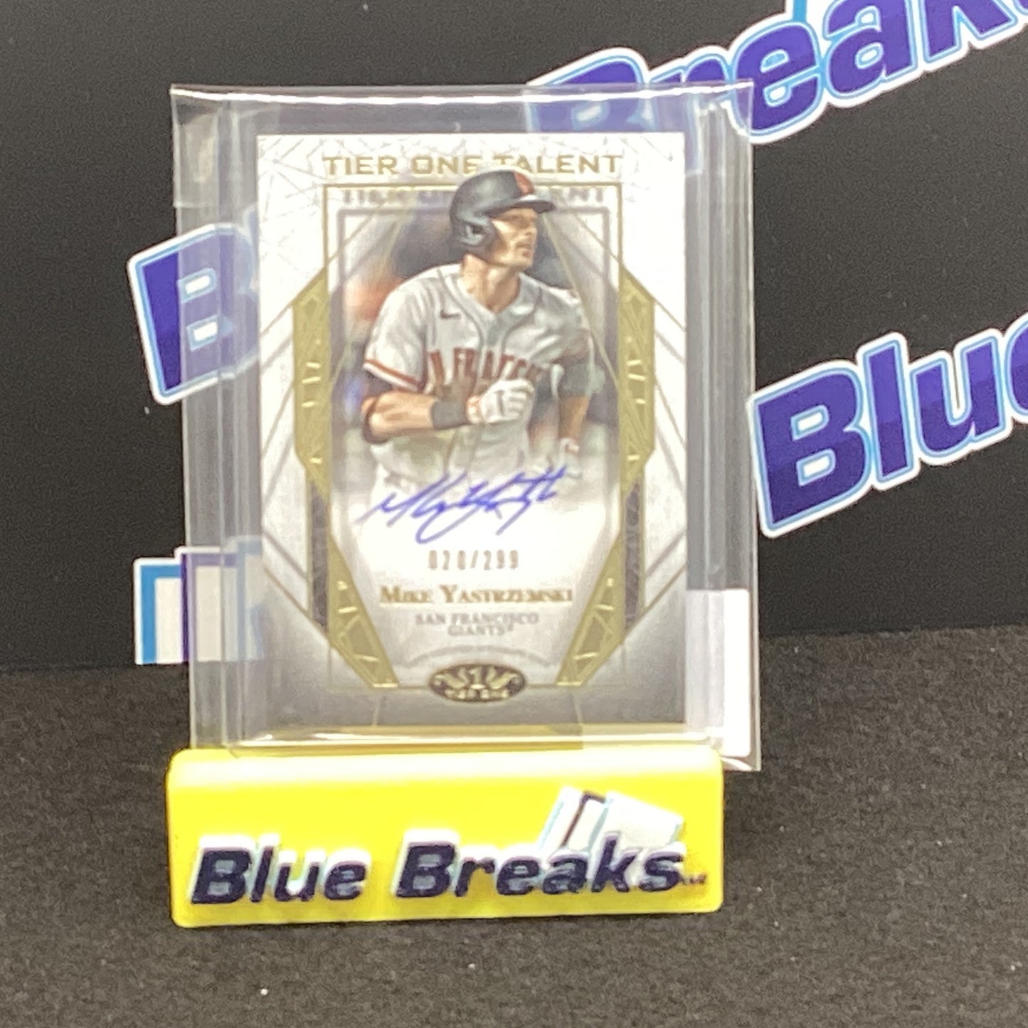 2022 Topps Tier One Mike Yastrzemski auto 020/299