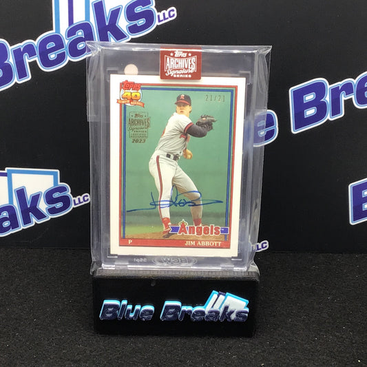 2023 Topps Archives - Jim Abbott - 21/21 - Los Angeles Angels