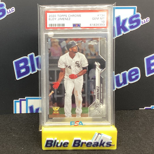 2020 Topps Chrome Eloy Jimenez #134 PSA 10