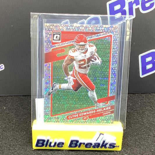 2021 Panini Donruss Optic Silver Circles Clyde Edwards-Helaire 025/125 35 - Kansas City Chiefs