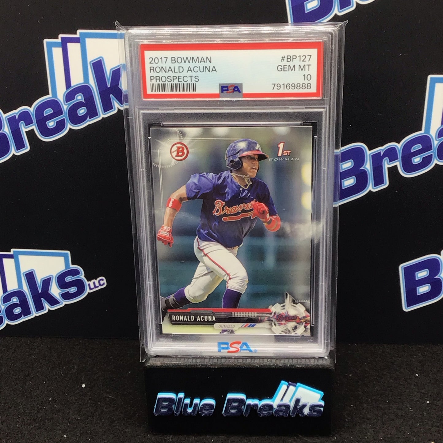 2017 Bowman 1st Bowman Prospects Ronald Acuna Jr #BP127 Braves