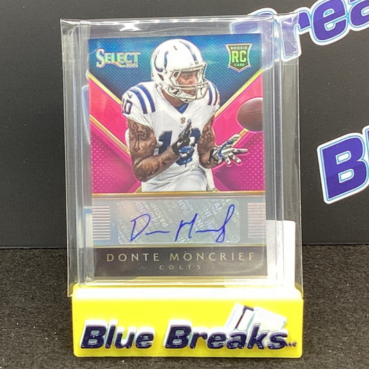 2014 Panini Select Donte Moncrief auto 110/199 RC #RA-DM Colts