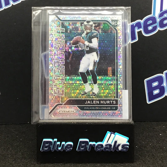 2020 Panini Prizm Emergent Disco Jalent Hurts #12 Eagles