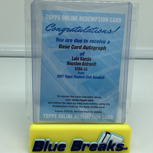 2021 Stadium Club - Luis Garcia Redemption