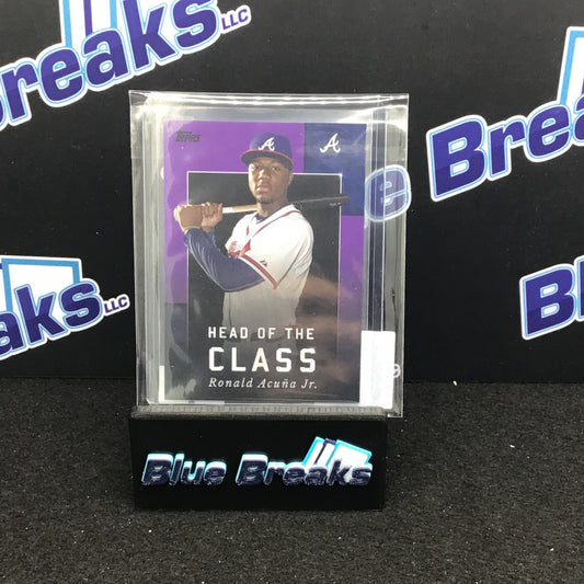 2022 Topps X Wander Franco Purple Ronald Acuna Jr 07/25 #78 Braves
