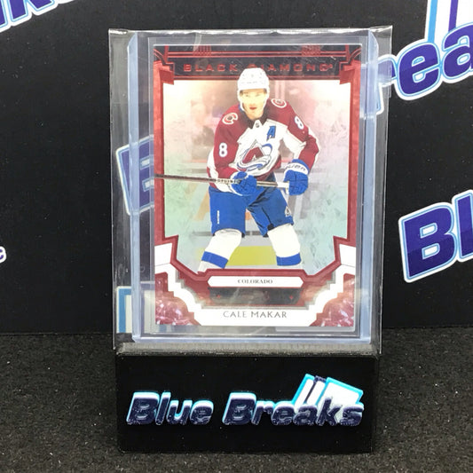 2023-24 Upper Deck Black Diamond Red Foil Cale Makar 66/75 #BDB-MA Colorado Avalanche