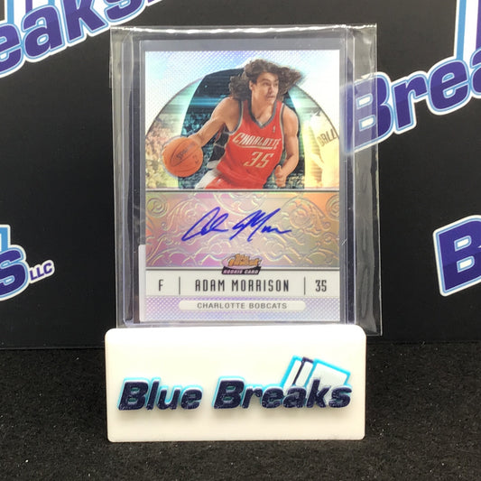 2007 Topps Finest Refractor Adam Morrison auto #100 Hornets