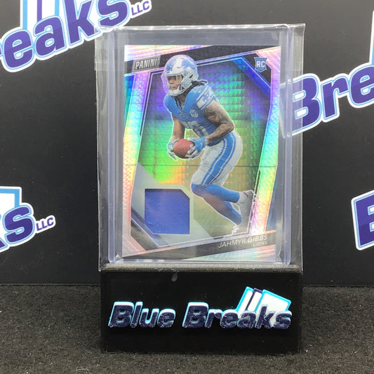 2023 Panini - National VIP - Patch - Jahmyr Gibbs - Detroit Lions - 13/23