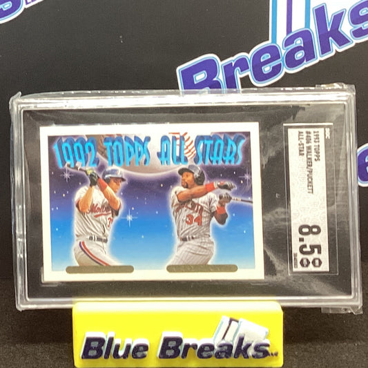 1993 Topps #406 - Walker & Puckett All Star SGC 8.5