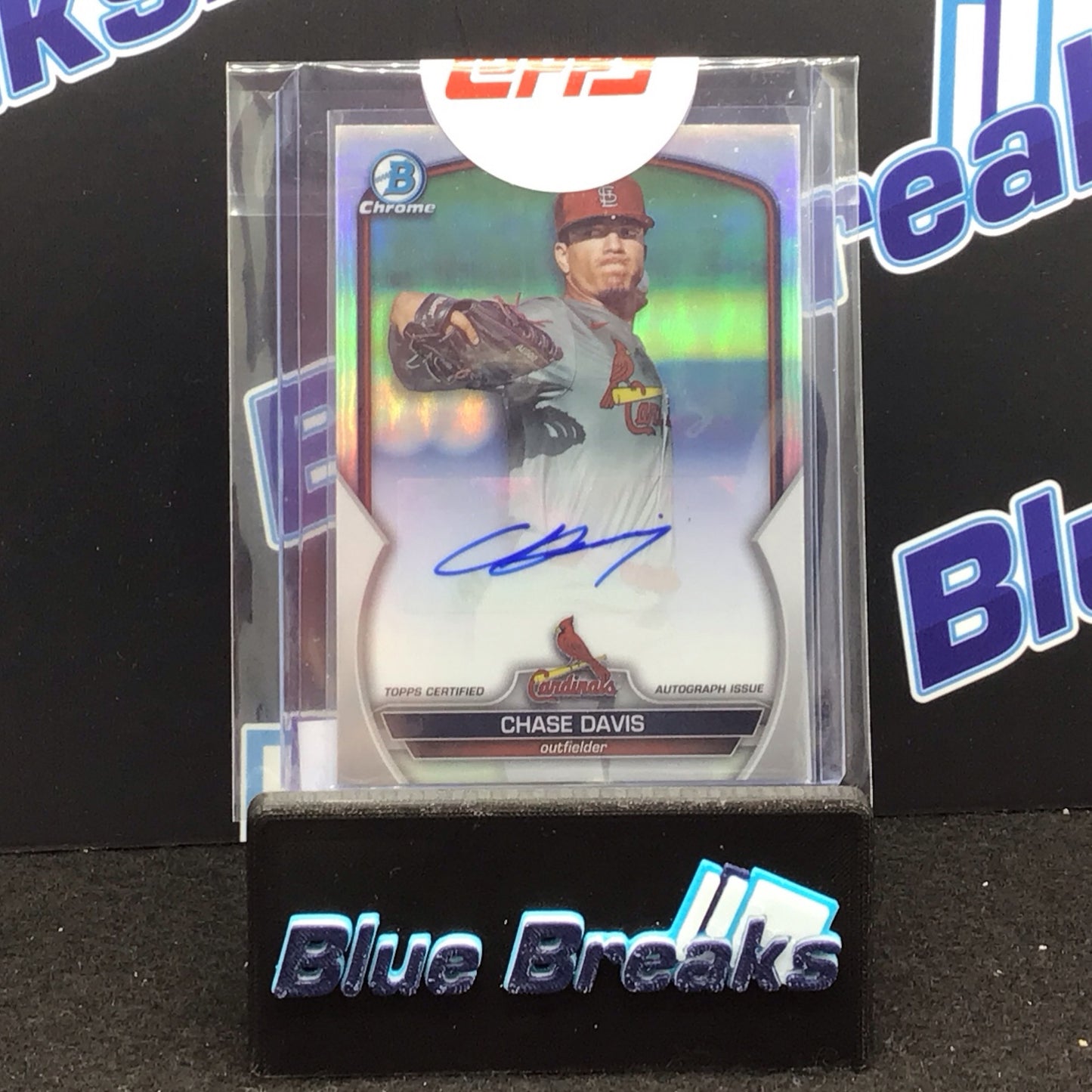 2023 Bowman Chrome Chase Davis auto 39/99 #BDC-48 Cardinals