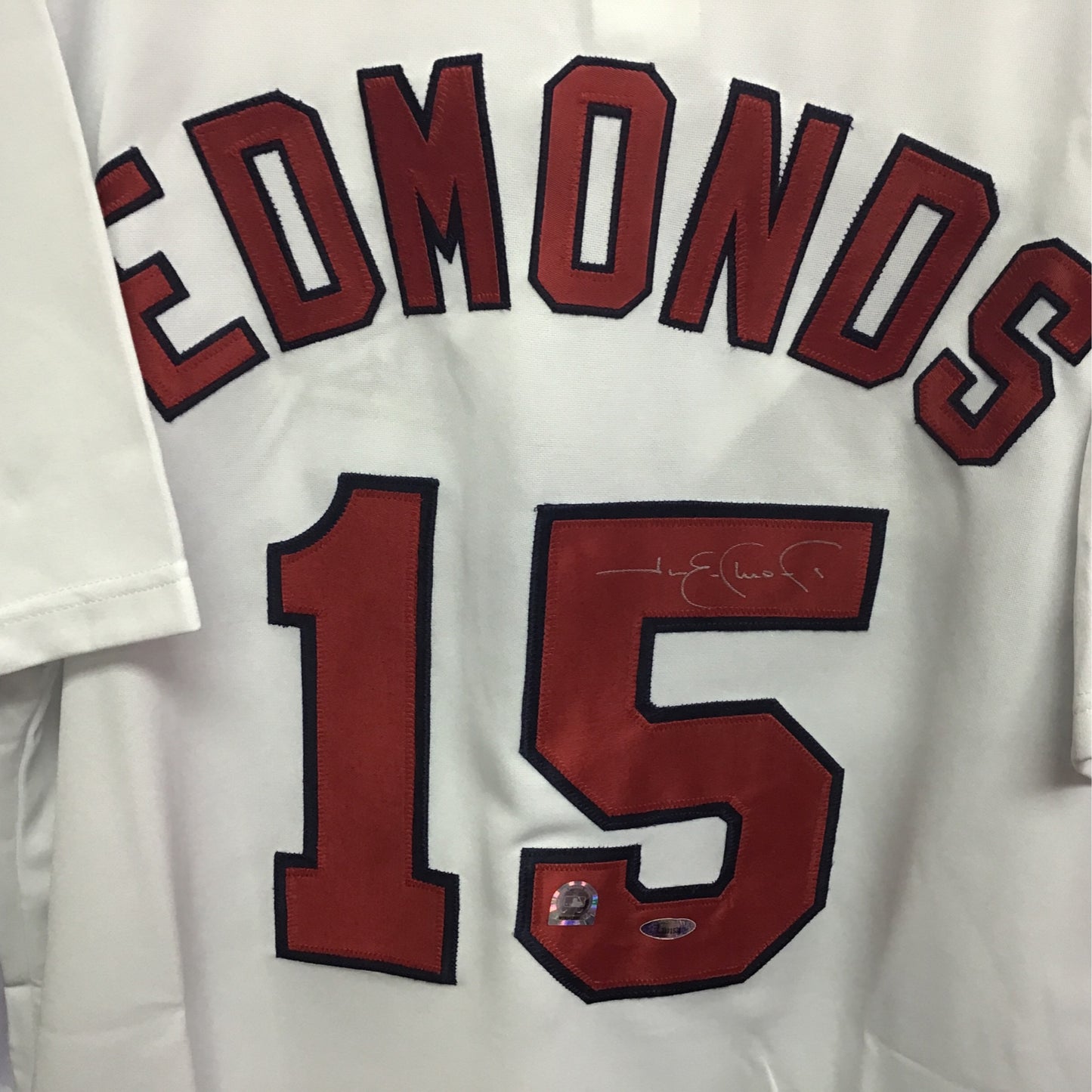 Jim Edmonds autographed jersey Busch Stadium MLB COA
